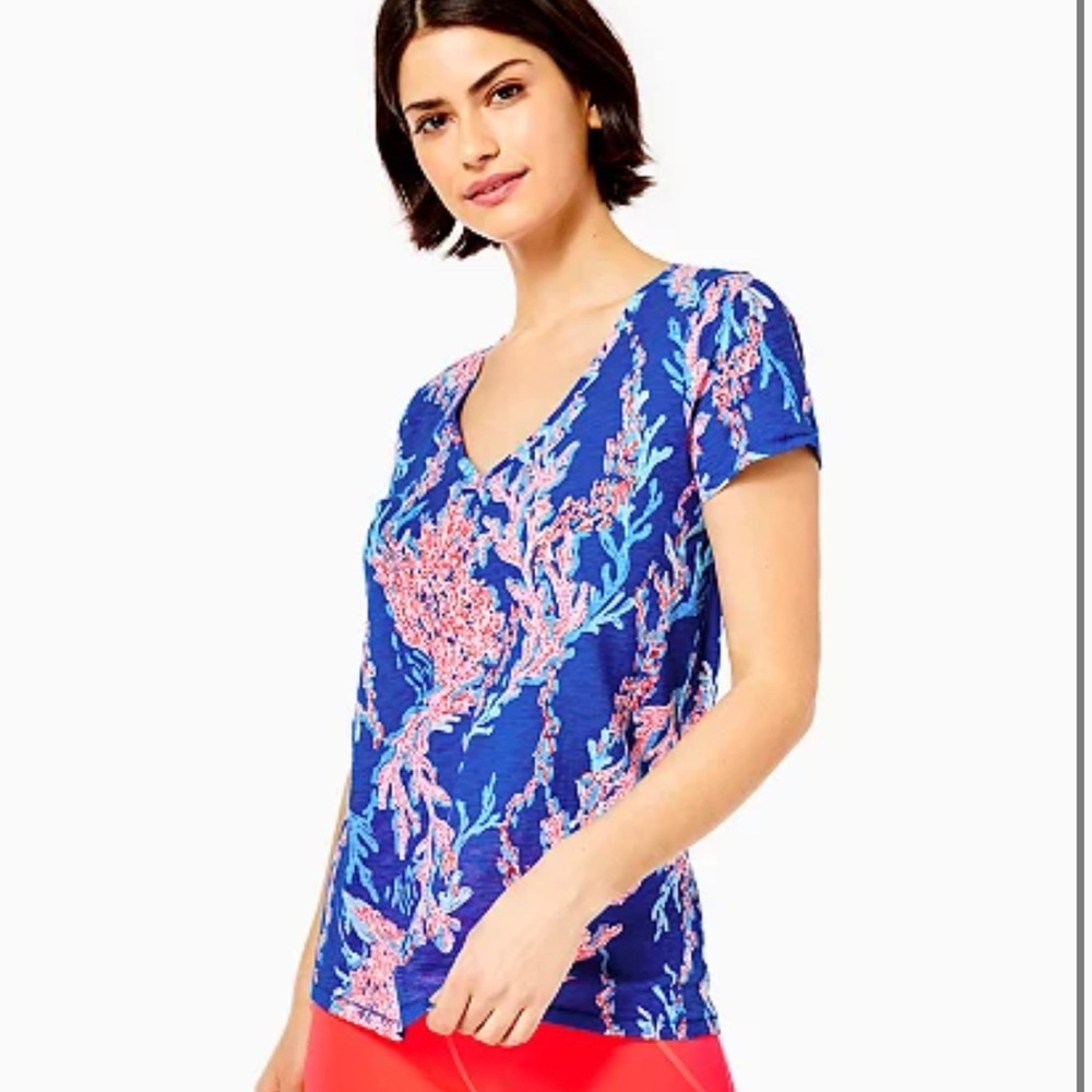 LILLY PULITZER Etta V-Neck Top